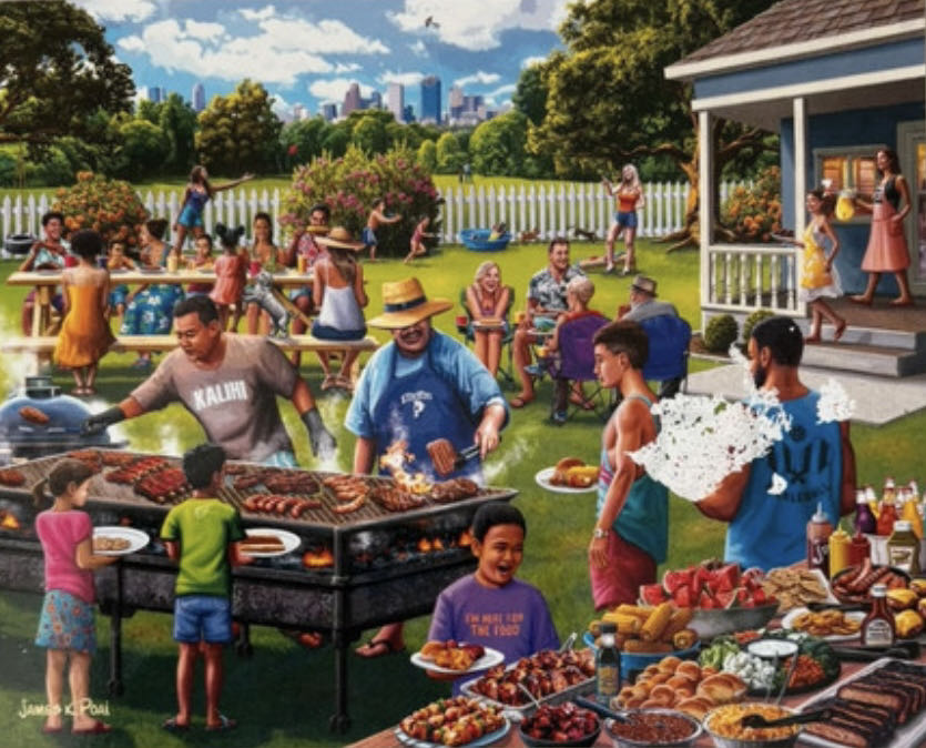 Backyard Barbecue - Boardwalk Puzzle Company puzzle collectible [Barcode 671095406093] - Main Image 2