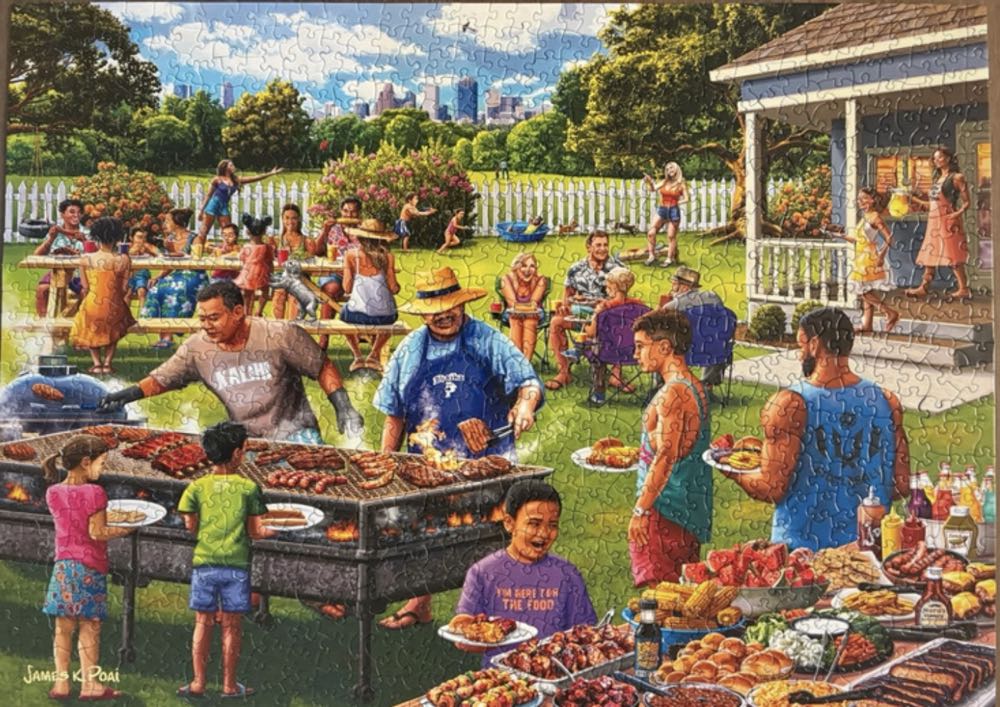 Backyard Barbecue - Boardwalk Puzzle Company puzzle collectible [Barcode 671095406093] - Main Image 3