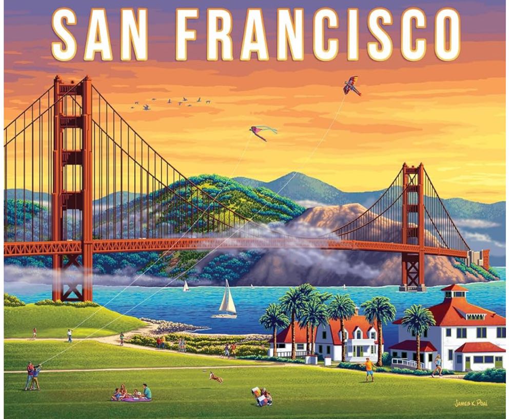 San Francisco - Boardwalk Puzzle Company puzzle collectible [Barcode 671095205580] - Main Image 2