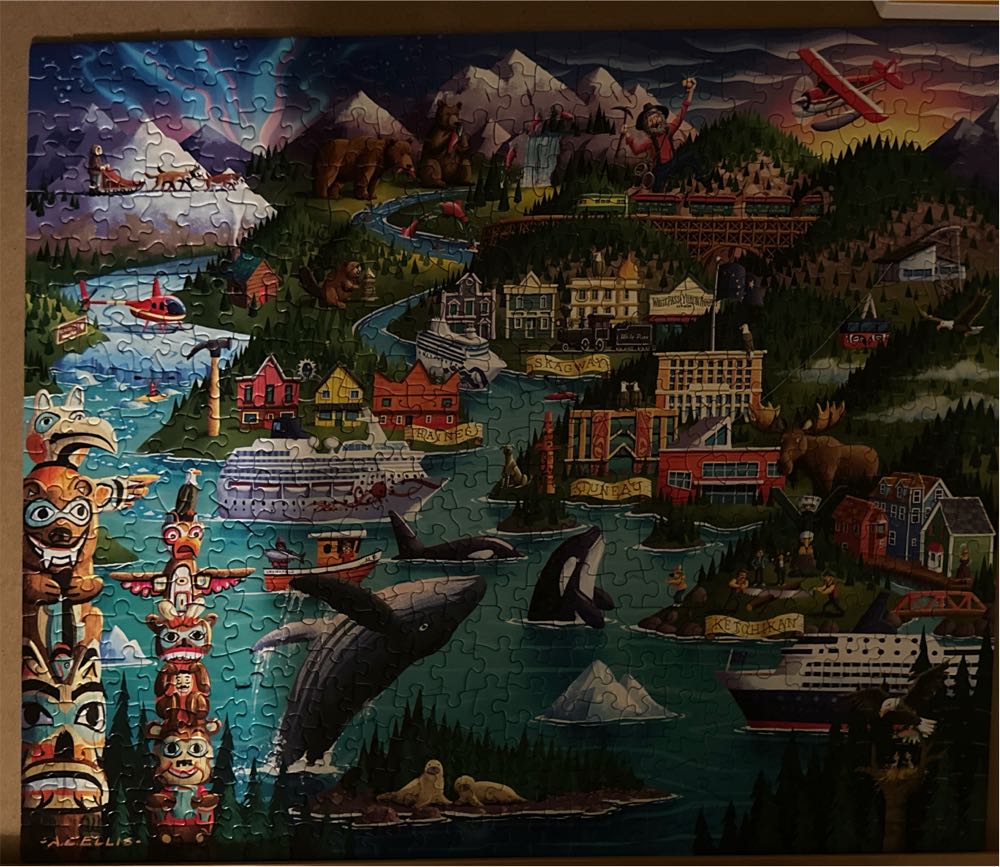 Alaska’s Inside Passage - Boardwalk Puzzle Company puzzle collectible [Barcode 671095206020] - Main Image 2