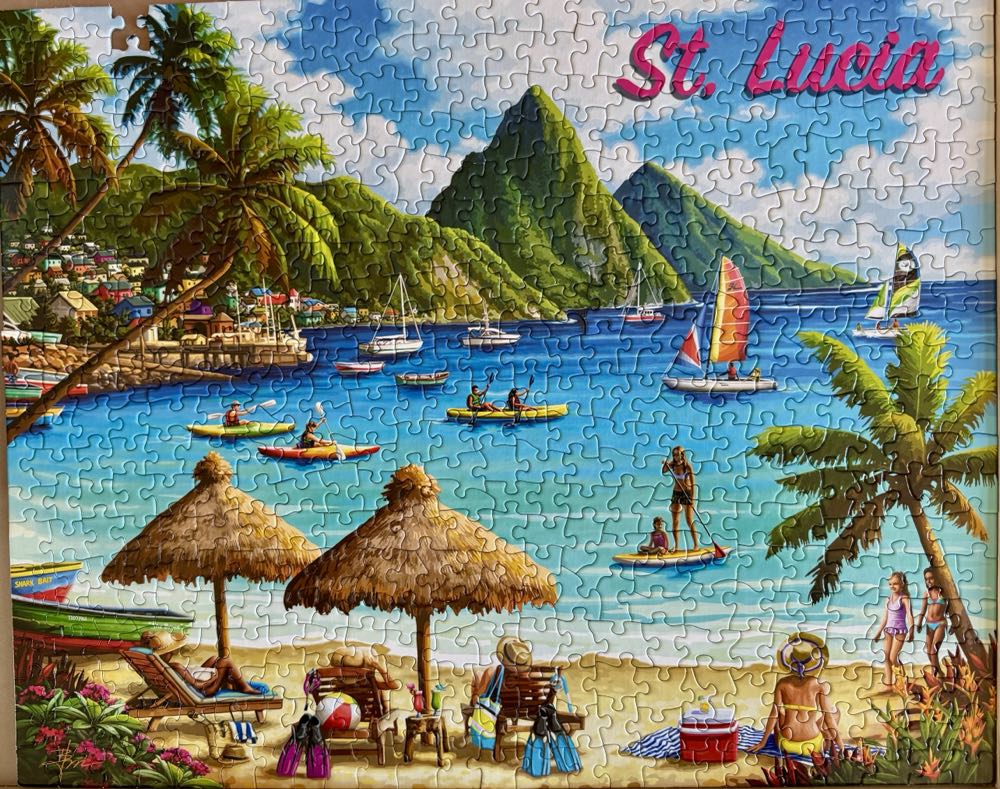 St. Lucia - Boardwalk Puzzle Company puzzle collectible [Barcode 671095205870] - Main Image 2