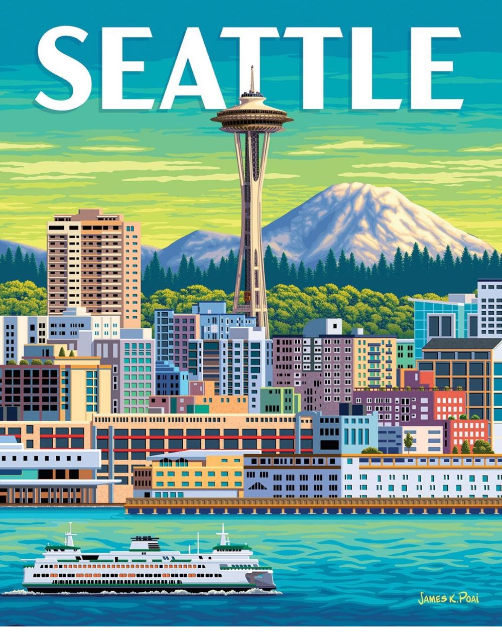 Seattle - Cheryl - Boardwalk puzzle collectible [Barcode 671095205641] - Main Image 2