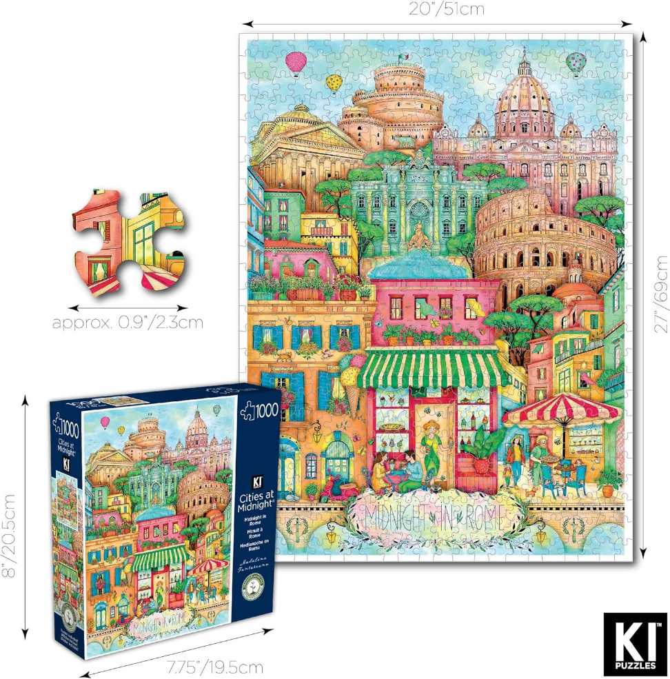 Midnight In Rome - KI Puzzles puzzle collectible [Barcode 773392524705] - Main Image 2