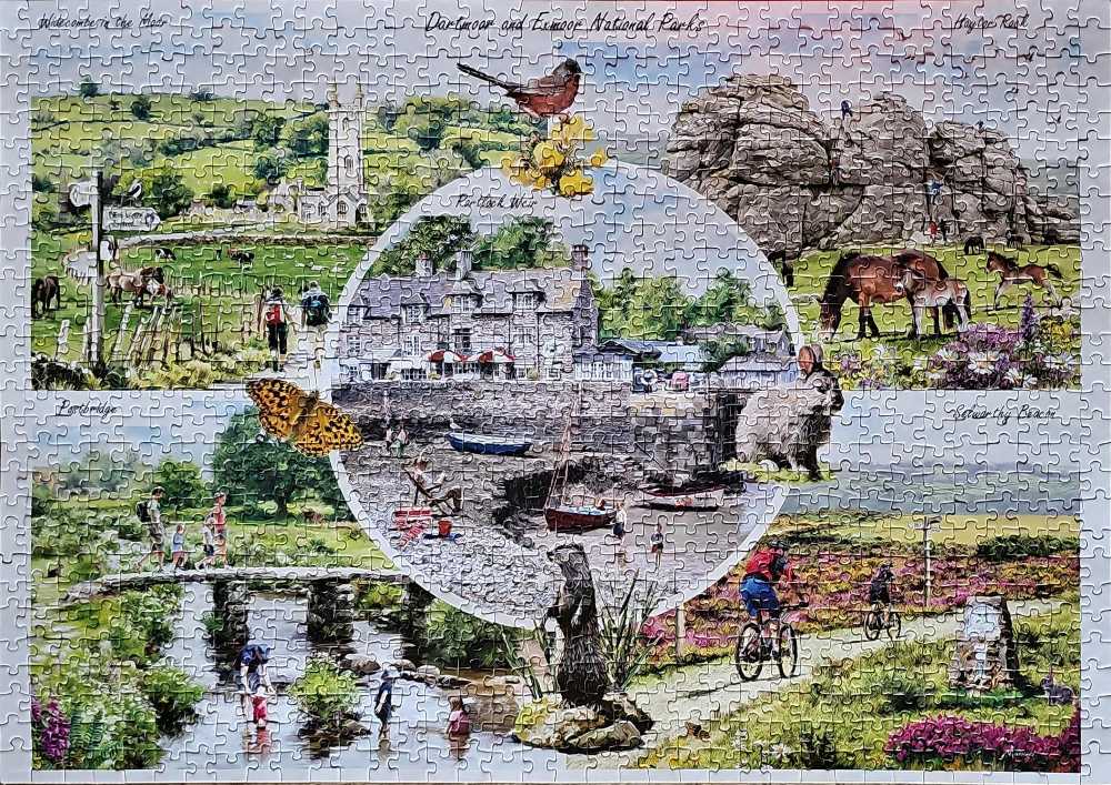 Dartmoor & Exmoor National Parks - Otter House puzzle collectible [Barcode 5017680065552] - Main Image 2