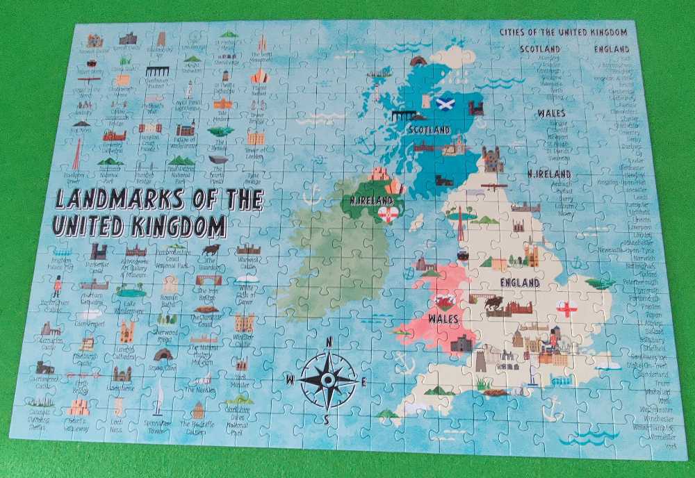 Landmarks Of The Uk - Corner Piece puzzle collectible [Barcode 5052089305168] - Main Image 2