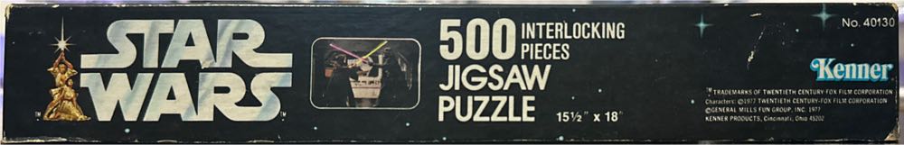 Darth Vader and Ben Kenobi Duel with Light Sabers! - Kenner puzzle collectible - Main Image 2