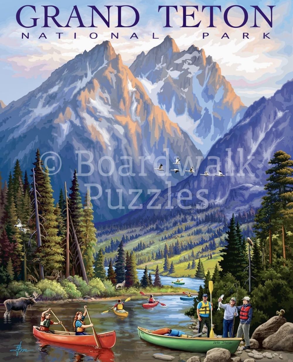 Grand Teton- Loan Cheryl - Boardwalk puzzle collectible [Barcode 671095206044] - Main Image 2
