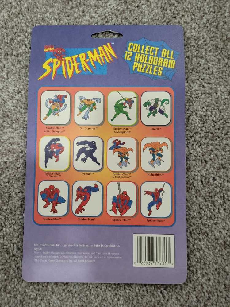 Spider-Man Hologram Puzzle - Scorpion - UCC Distribution Inc puzzle collectible - Main Image 2
