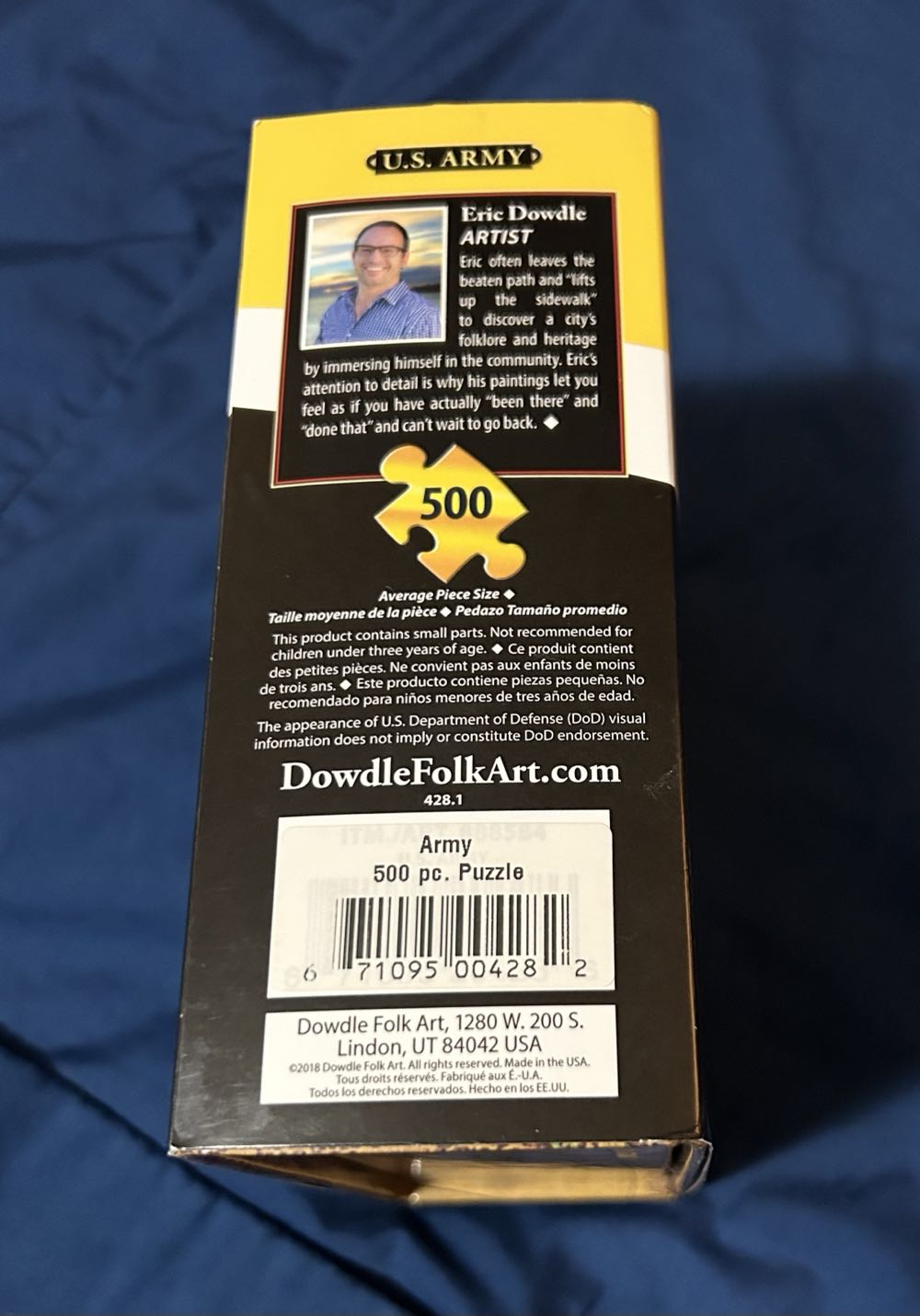 U.S. Army - Gave To Lisa Wenzel & husband - Dowdle puzzle collectible [Barcode 671095767286] - Main Image 2