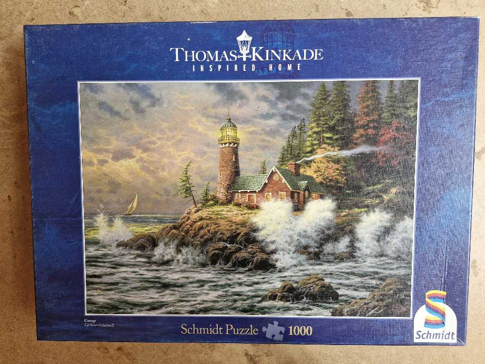 Thomas Kinkade Gewitterstimmung 1000 Teile Schmidt  puzzle collectible [Barcode 4001504574871] - Main Image 2