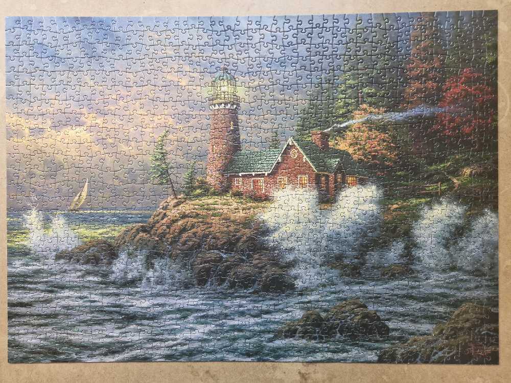 Thomas Kinkade Gewitterstimmung 1000 Teile Schmidt  puzzle collectible [Barcode 4001504574871] - Main Image 3