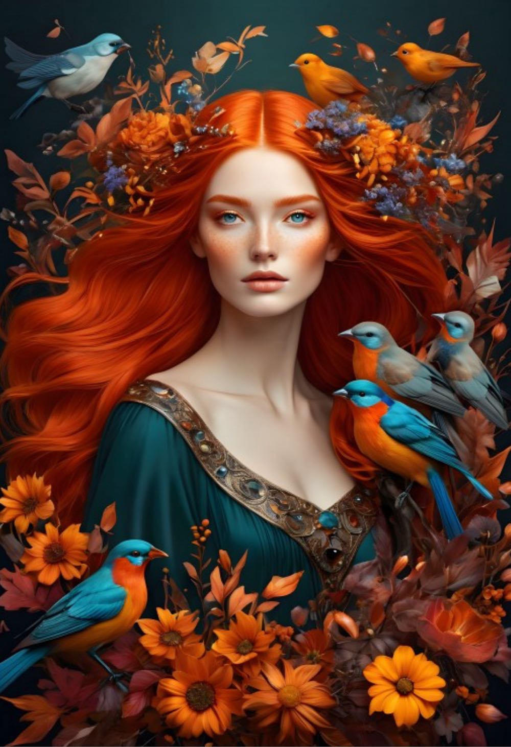 Flora - Soul Of Nature Collection - Bluebird Puzzle puzzle collectible [Barcode 3663384907791] - Main Image 2