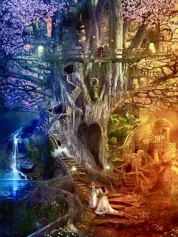 Fantastic Visions : Dreaming Tree, The 🗑️ - Mega Puzzles puzzle collectible [Barcode 072348509392] - Main Image 2