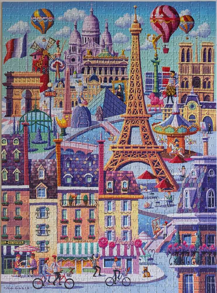Paris - Boardwalk puzzle collectible [Barcode 671095406147] - Main Image 2