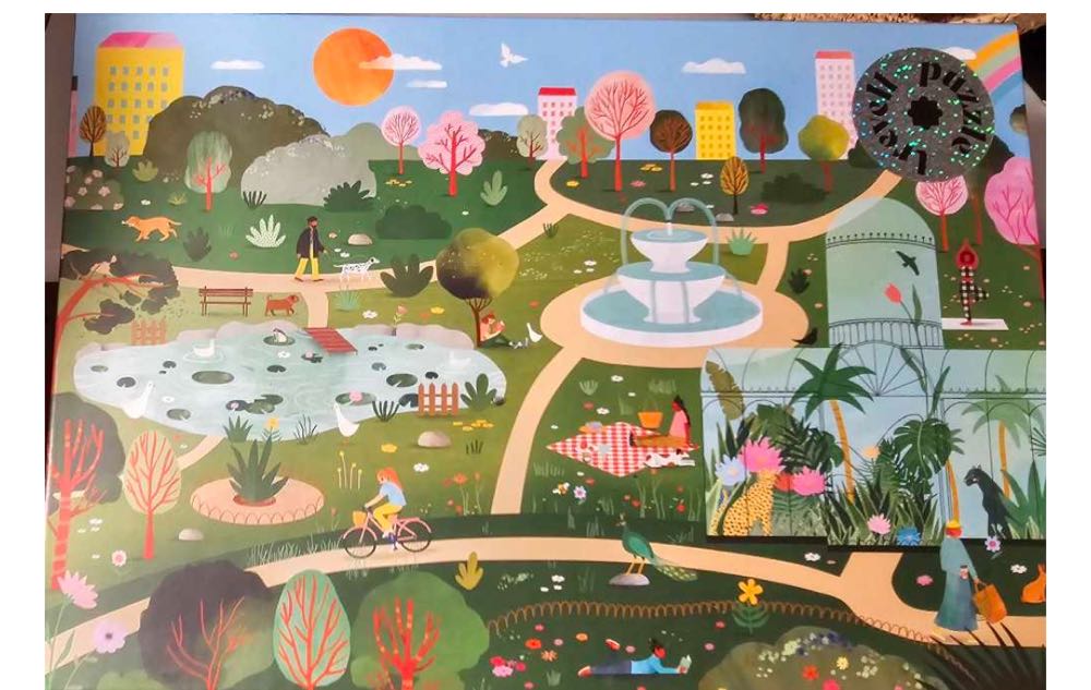 Chilling In Park - Trevell puzzle collectible [Barcode 3770015362116] - Main Image 2