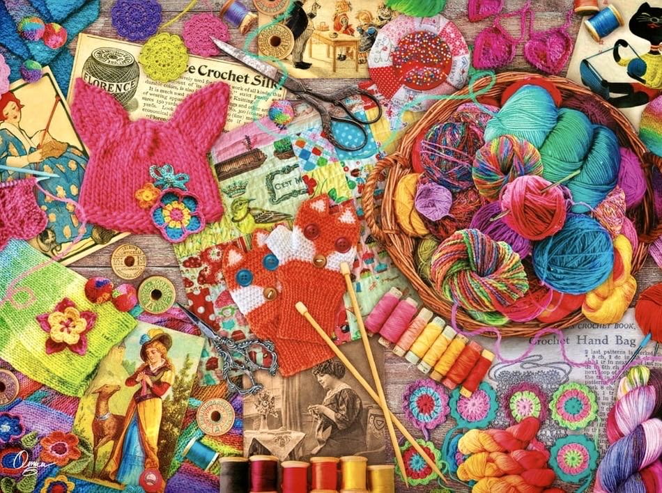 Aimee Stewart : Vintage Yarns - Ceaco puzzle collectible [Barcode 021081330442] - Main Image 2