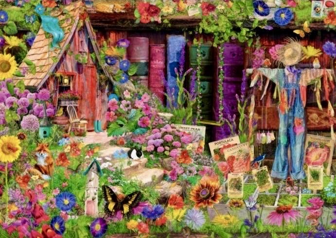 Aimee Stewart : Scarecrow’s Garden, The 🆕 🗑️ - Bluebird puzzle collectible [Barcode 3663384702389] - Main Image 2