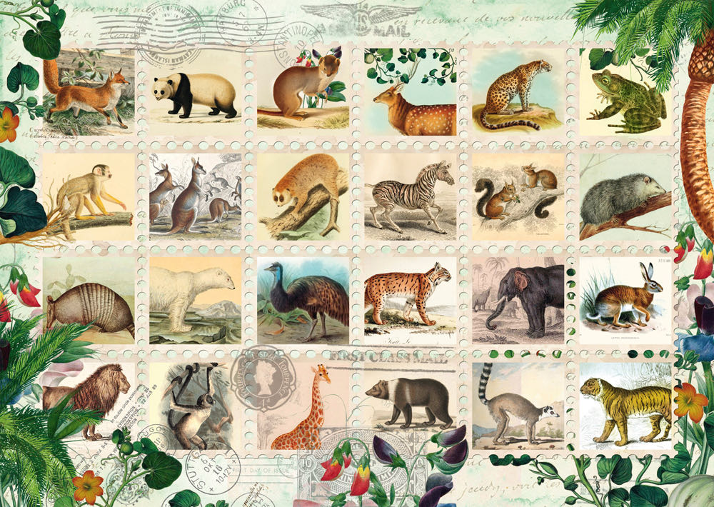 Wildlife Stamp Collection - Schmidt puzzle collectible [Barcode 4001504582852] - Main Image 2