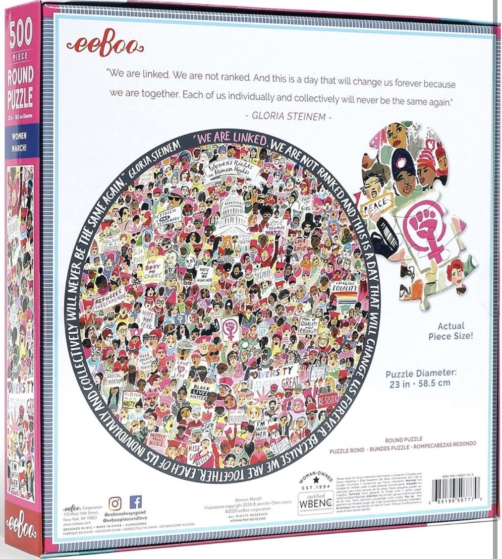 Women March - eeBoo 🇺🇸 puzzle collectible - Main Image 2