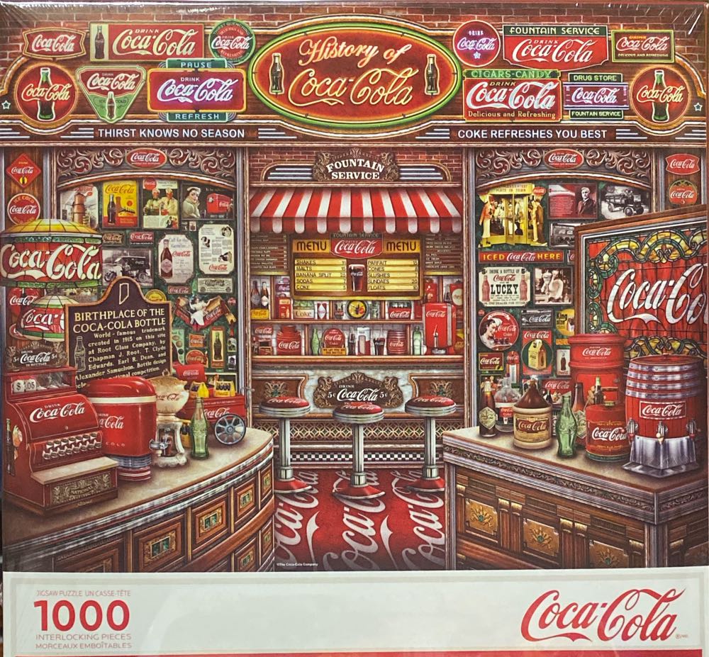 Coca Cola History - Springbok puzzle collectible [Barcode 091683112128] - Main Image 2