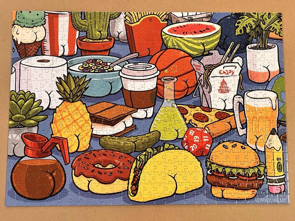 Butts On Things - Food - Ceaco puzzle collectible - Main Image 2