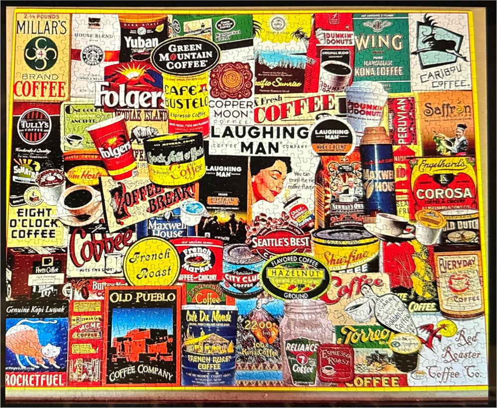 Coffee Cafe 🌟 - White Mountain puzzle collectible [Barcode 724819256877] - Main Image 2