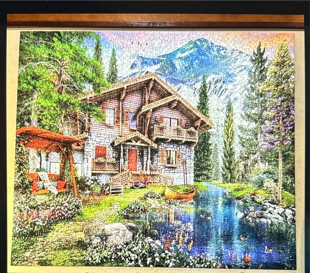 Mountain Chalet - White Mountain puzzle collectible [Barcode 724819265756] - Main Image 2