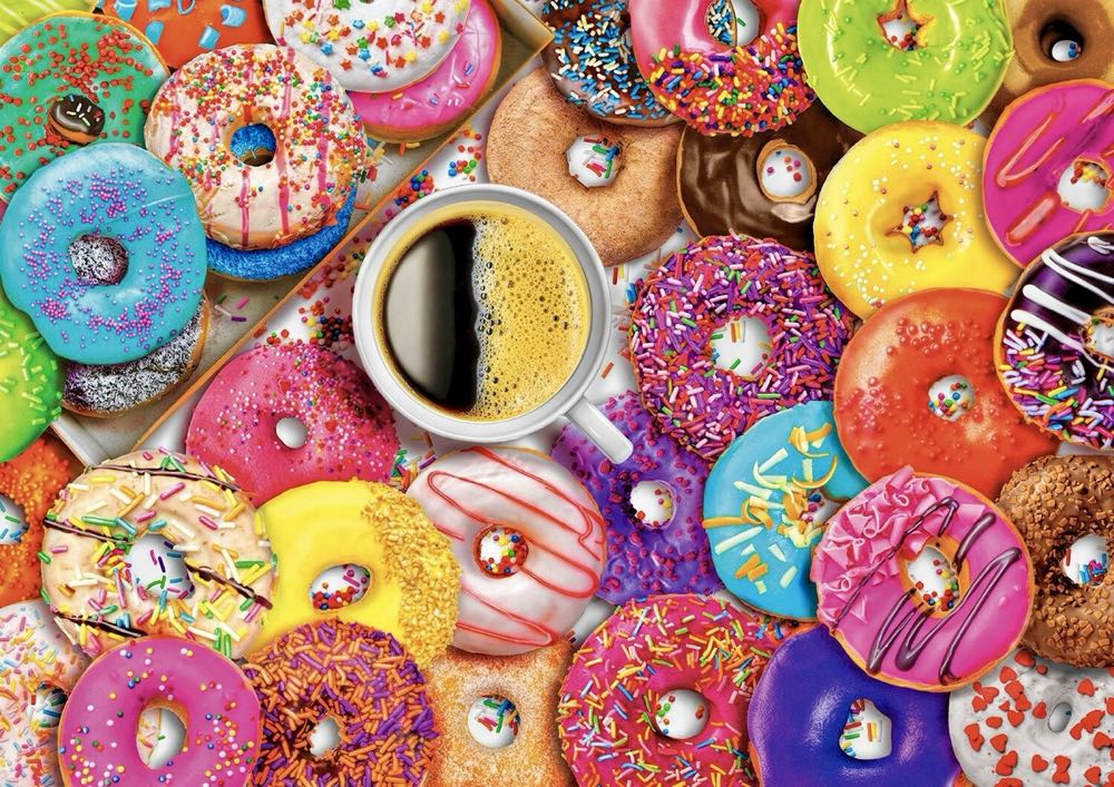 Aimee : Coffee & Donuts 🆕 - Buffalo puzzle collectible [Barcode 079346014361] - Main Image 2