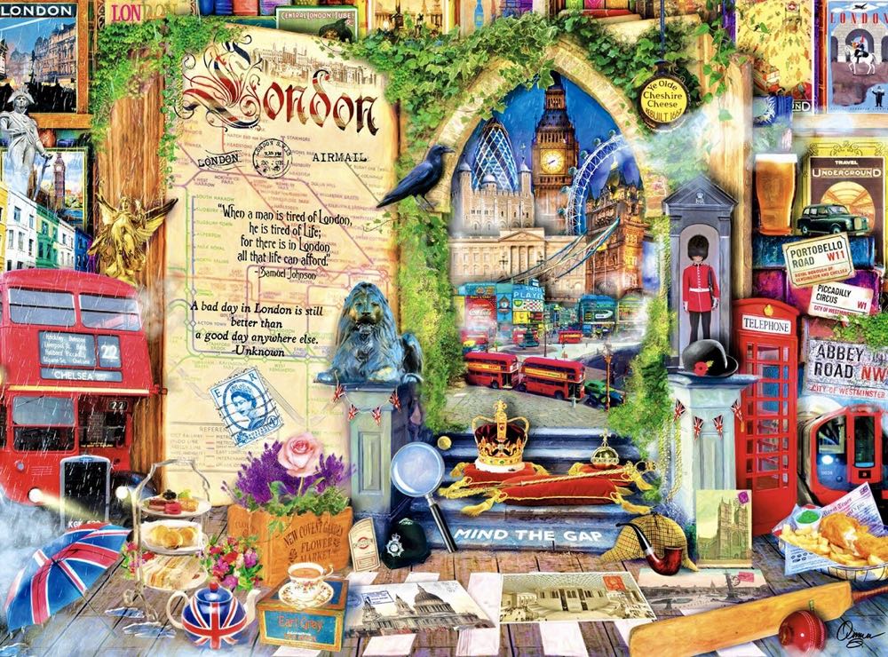 Life is an Open Book : London • - Buffalo puzzle collectible [Barcode 079346117413] - Main Image 2