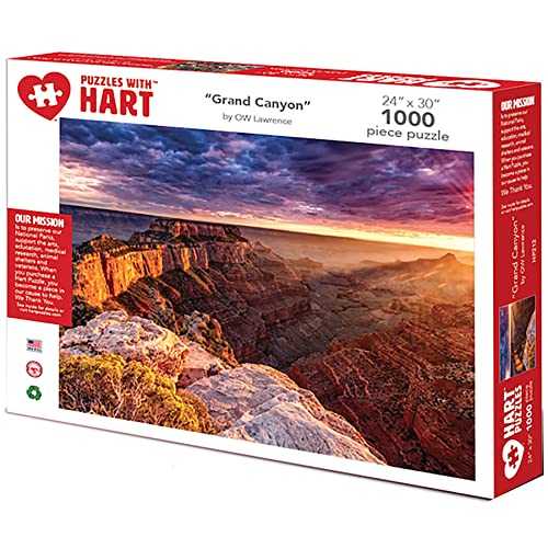 Hart Puzzles Jigsaw Puzzle Piece 24’ X 30’ X-large Grand Canyon By O.w. Lawrence Arizona  puzzle collectible [Barcode 704846704961] - Main Image 1