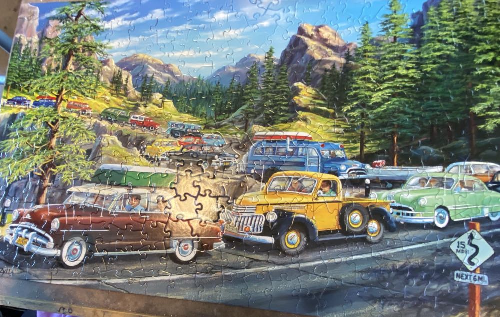 Holiday Traffic - SunsOut puzzle collectible [Barcode 796780397781] - Main Image 2