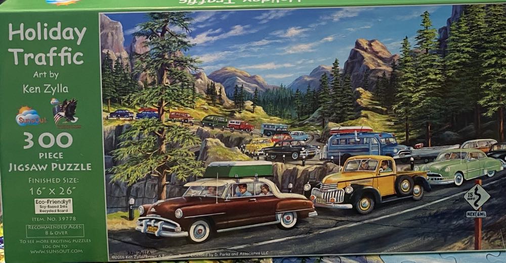 Holiday Traffic - SunsOut puzzle collectible [Barcode 796780397781] - Main Image 3