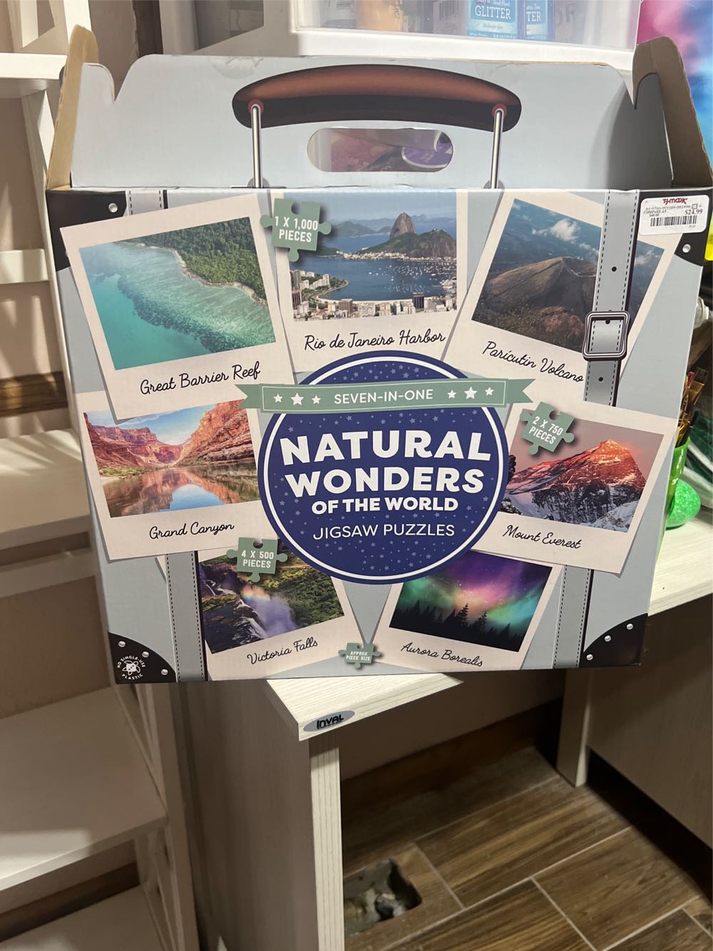 Bits & Pieces Piece “santa’s Train” Christmas Holiday New!! Light Up And Jigsaw 500 Pcs #45368 Sunset Snow