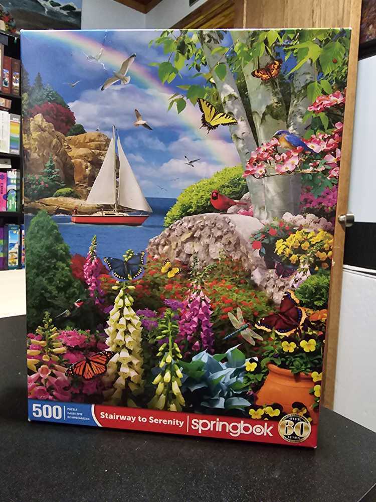 Stairway To Serenity - Springbok puzzle collectible [Barcode 091683016846] - Main Image 2