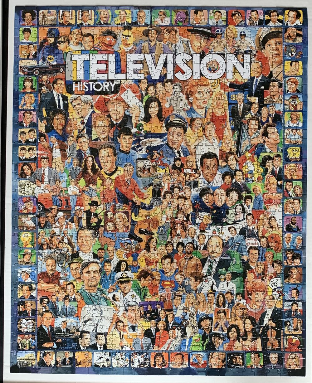 Television History  (Item#270) (2015) - White Mountain Puzzles puzzle collectible [Barcode 724819248940] - Main Image 2