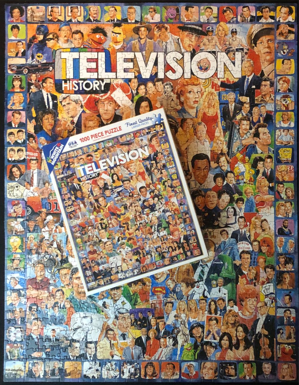 Television History  (Item#270) (2015) - White Mountain Puzzles puzzle collectible [Barcode 724819248940] - Main Image 3