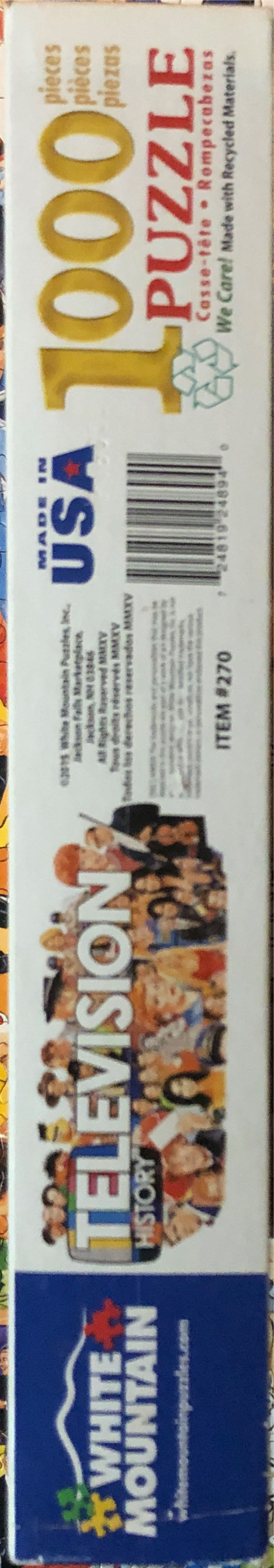 Television History  (Item#270) (2015) - White Mountain Puzzles puzzle collectible [Barcode 724819248940] - Main Image 4