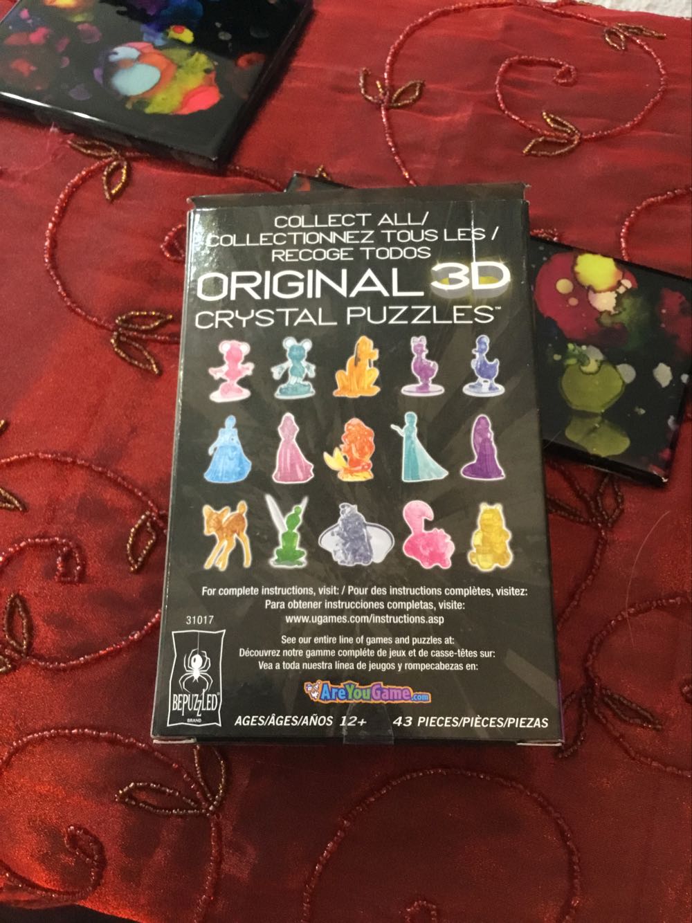 Pink Tinkerbell Original 3d Crystal Puzzle Bepuzzled  puzzle collectible [Barcode 023332310173] - Main Image 2