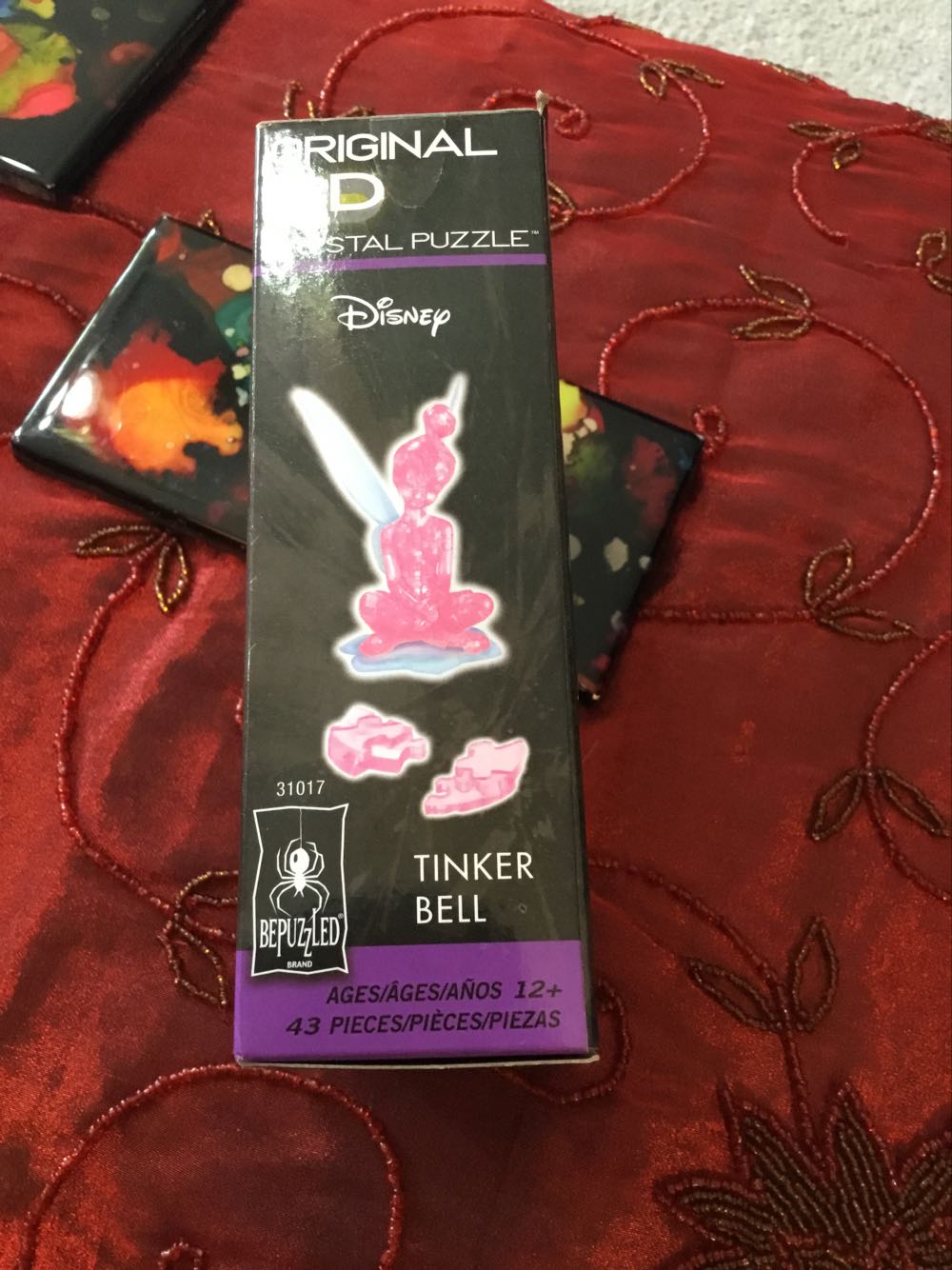 Pink Tinkerbell Original 3d Crystal Puzzle Bepuzzled  puzzle collectible [Barcode 023332310173] - Main Image 3