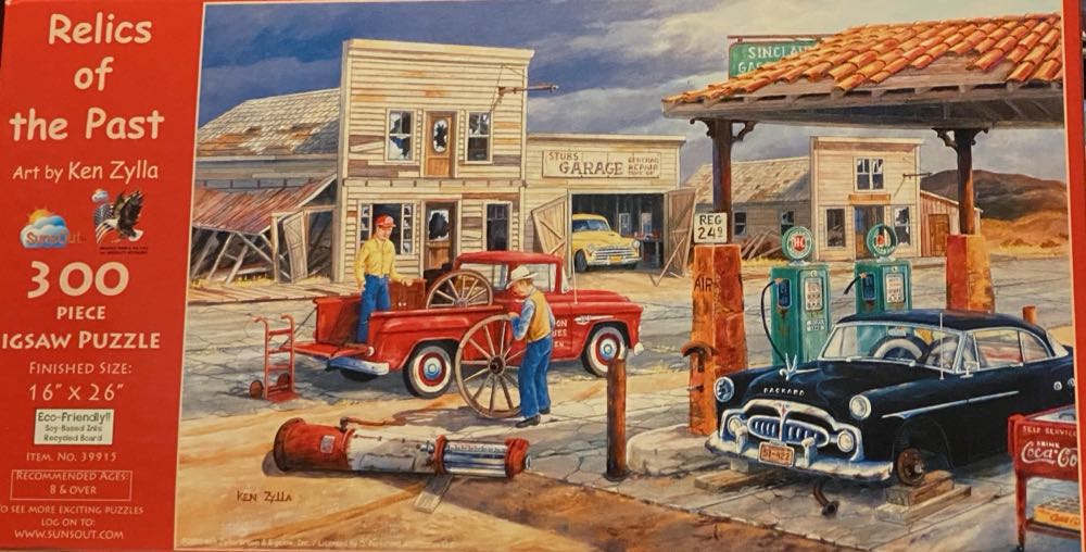 300 Piece Jigsaw Art Puzzle ”relics Of The Past” 16”x26” Ken Zylla Sunsout  puzzle collectible [Barcode 796780399150] - Main Image 2
