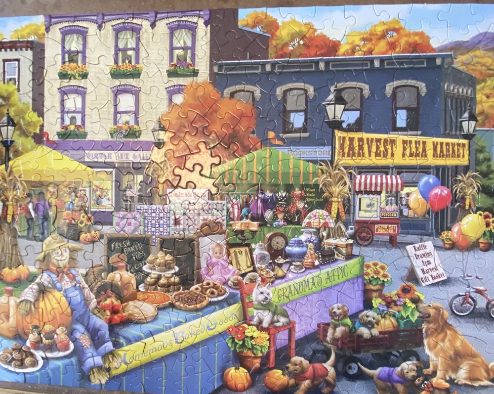 Harvest Flea Market - Bits & Pieces puzzle collectible [Barcode 092100004484] - Main Image 2