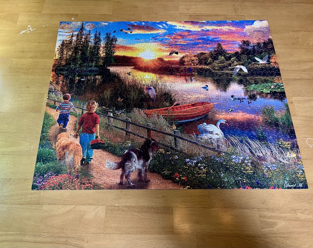River Sunset - Ceaco puzzle collectible [Barcode 021081320139] - Main Image 2