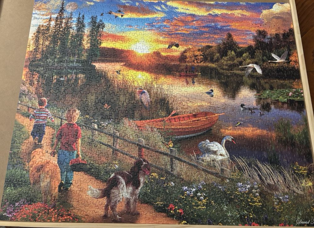River Sunset - Ceaco puzzle collectible [Barcode 021081320139] - Main Image 4