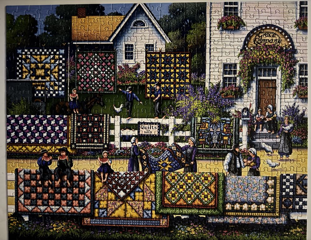 Amish Quilts-Sold - Dowdle puzzle collectible [Barcode 671095200578] - Main Image 2