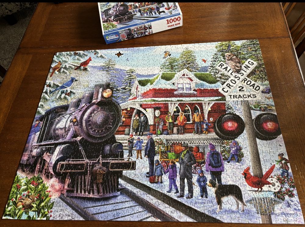 Train Ride - White Mountain puzzle collectible [Barcode 724819265398] - Main Image 3