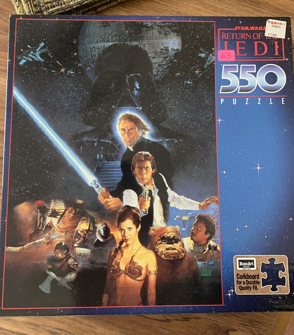 Vintage Star Wars Return Of The Jedi 550 Piece Puzzle - Roseart puzzle collectible [Barcode 072348970352] - Main Image 2