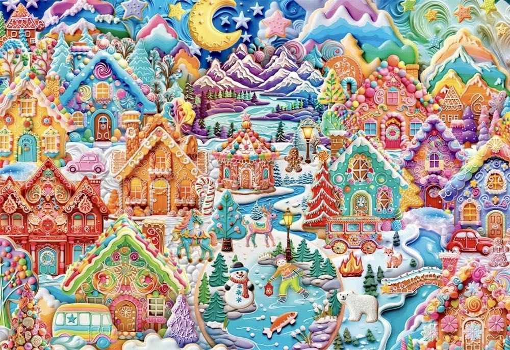 Colorful Cookietown  🧩 -  Buffalo puzzle collectible - Main Image 2