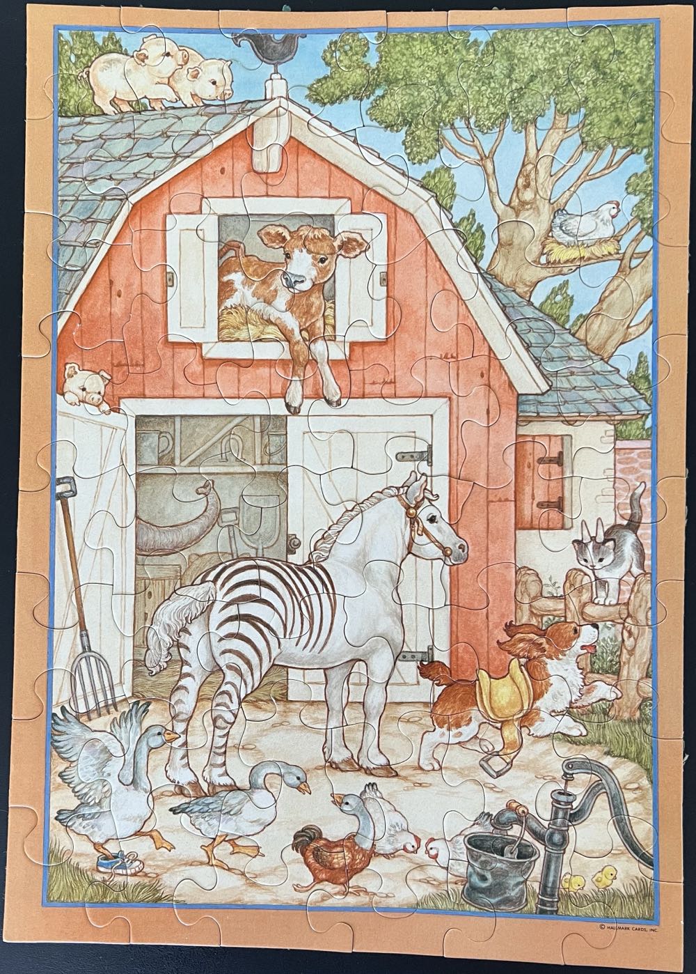 The Topsy-Turvy Farm - Springbok puzzle collectible - Main Image 2
