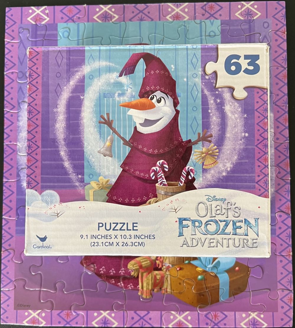 Disney Olaf’s Frozen Adventure-SOLD - Cardinal puzzle collectible - Main Image 4