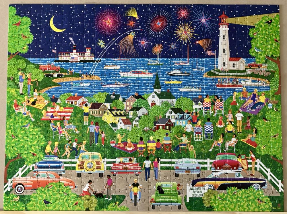 Fireworks Over The Bay- GONE - Puzzle Collector puzzle collectible [Barcode 4895145428903] - Main Image 2